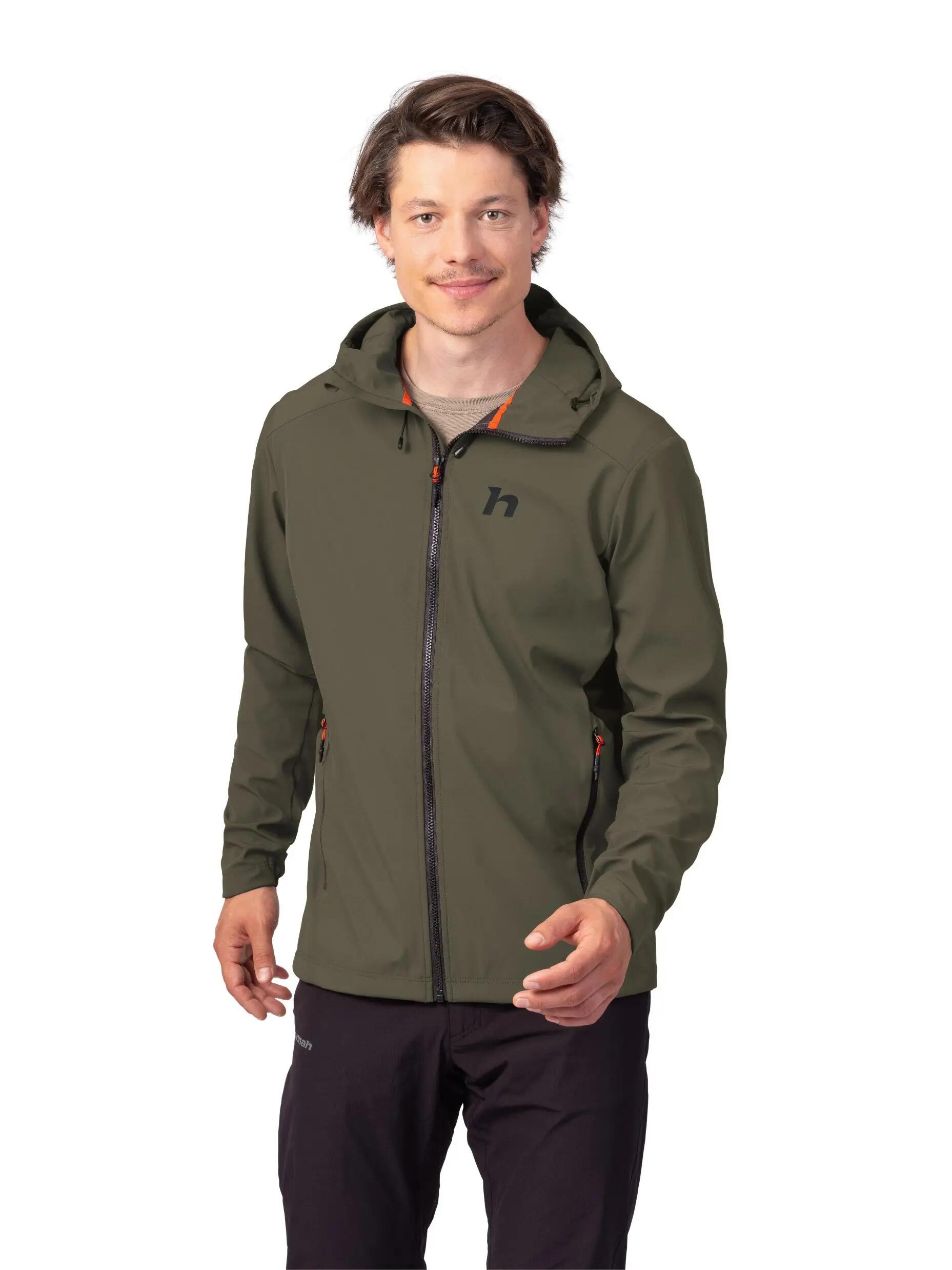 Giacca da uomo con cappuccio in softshell elasticizzato Hannah 2/7