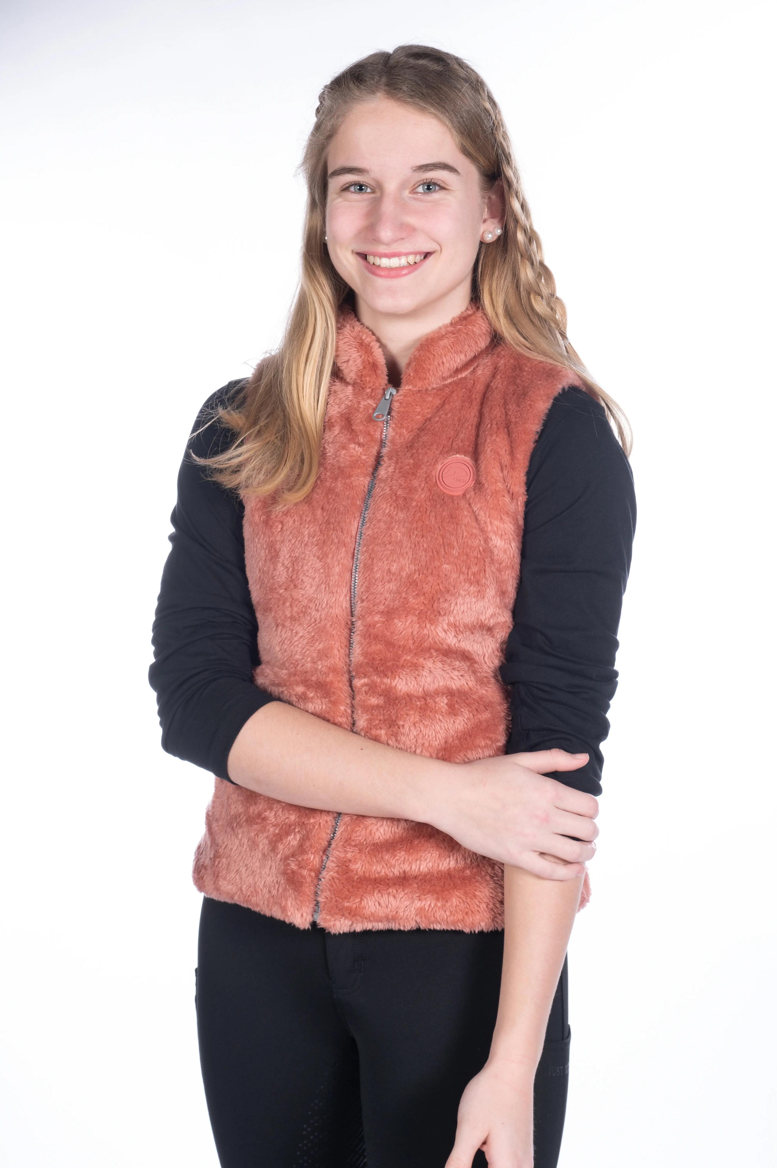Gilet equitazione senza maniche bambina HKM Ruby 2/7