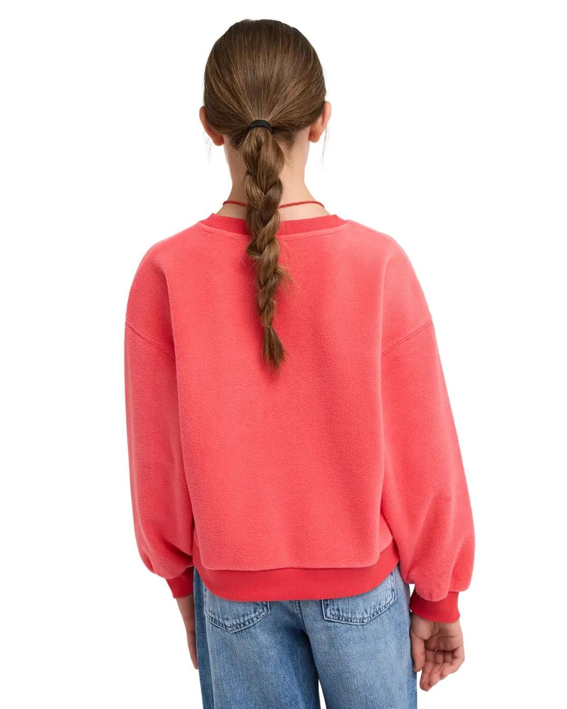 Sherpa-Fleece-Oberteil CHILL STORY Rot Meisjes 4-16 2/4