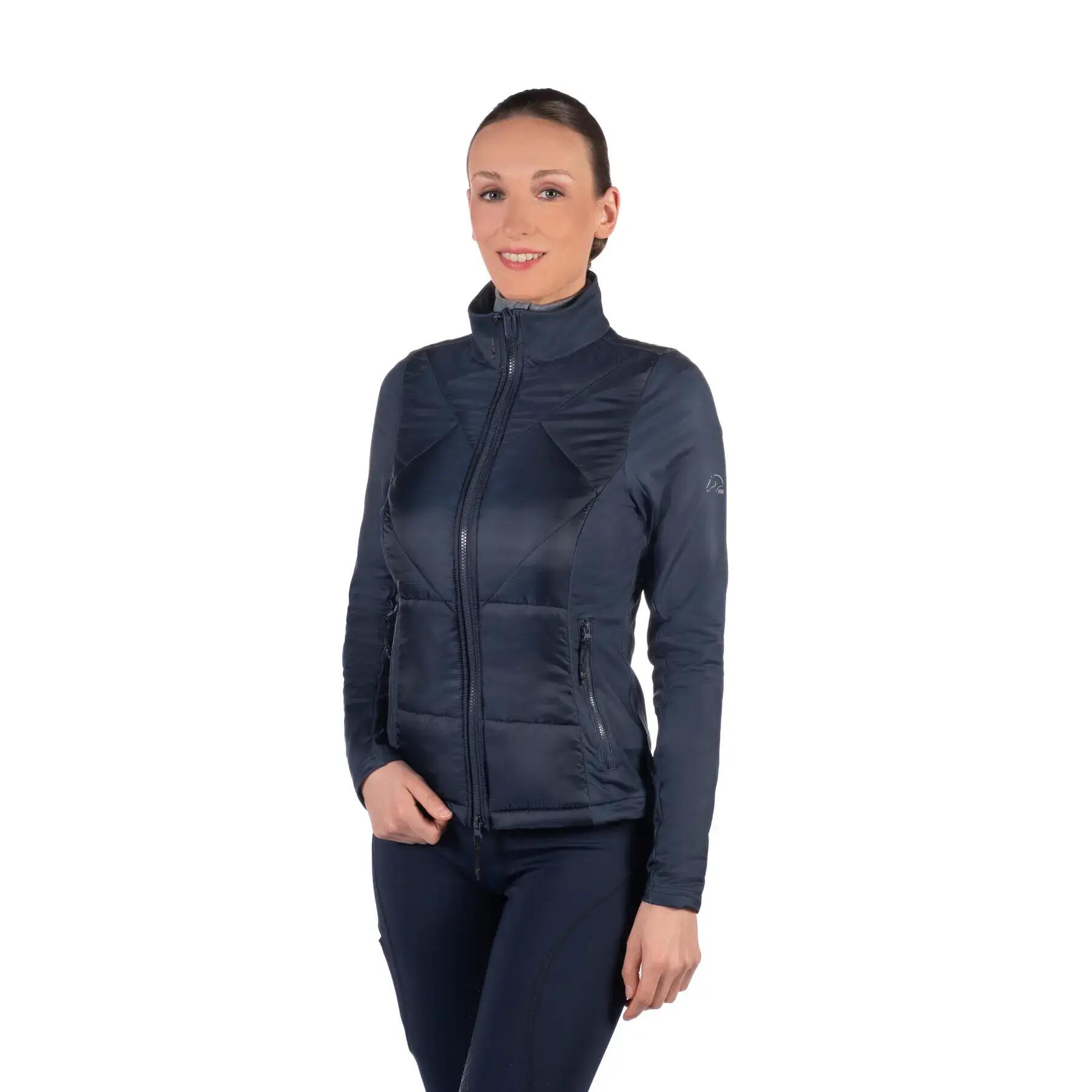 Veste équitation full zip fille HKM Prag II 2/4