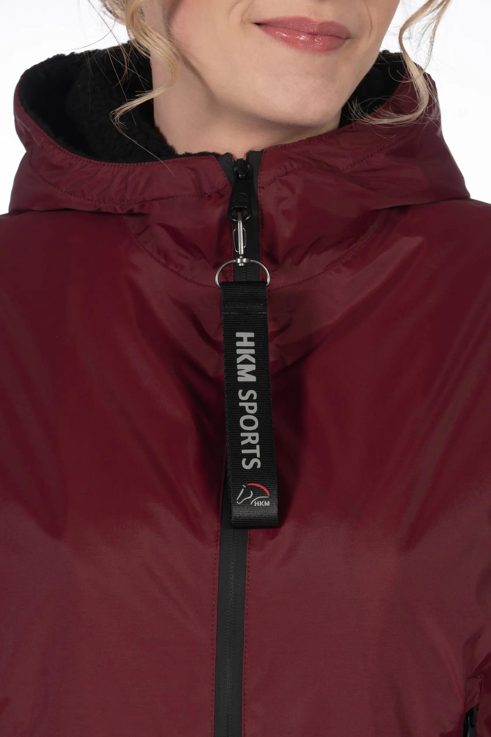 Wasserdichte Reitjacke mit Kapuze, Damen HKM Julie 6/7