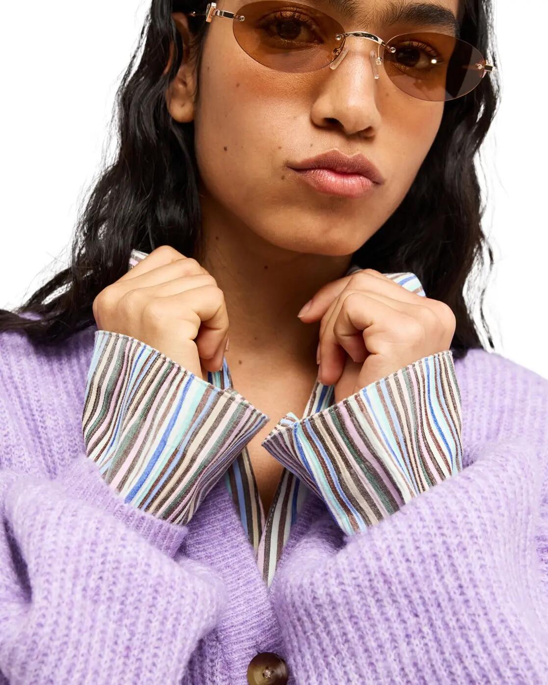 Gilet DEEP AS THE OCEAN Violet Femme 4/4