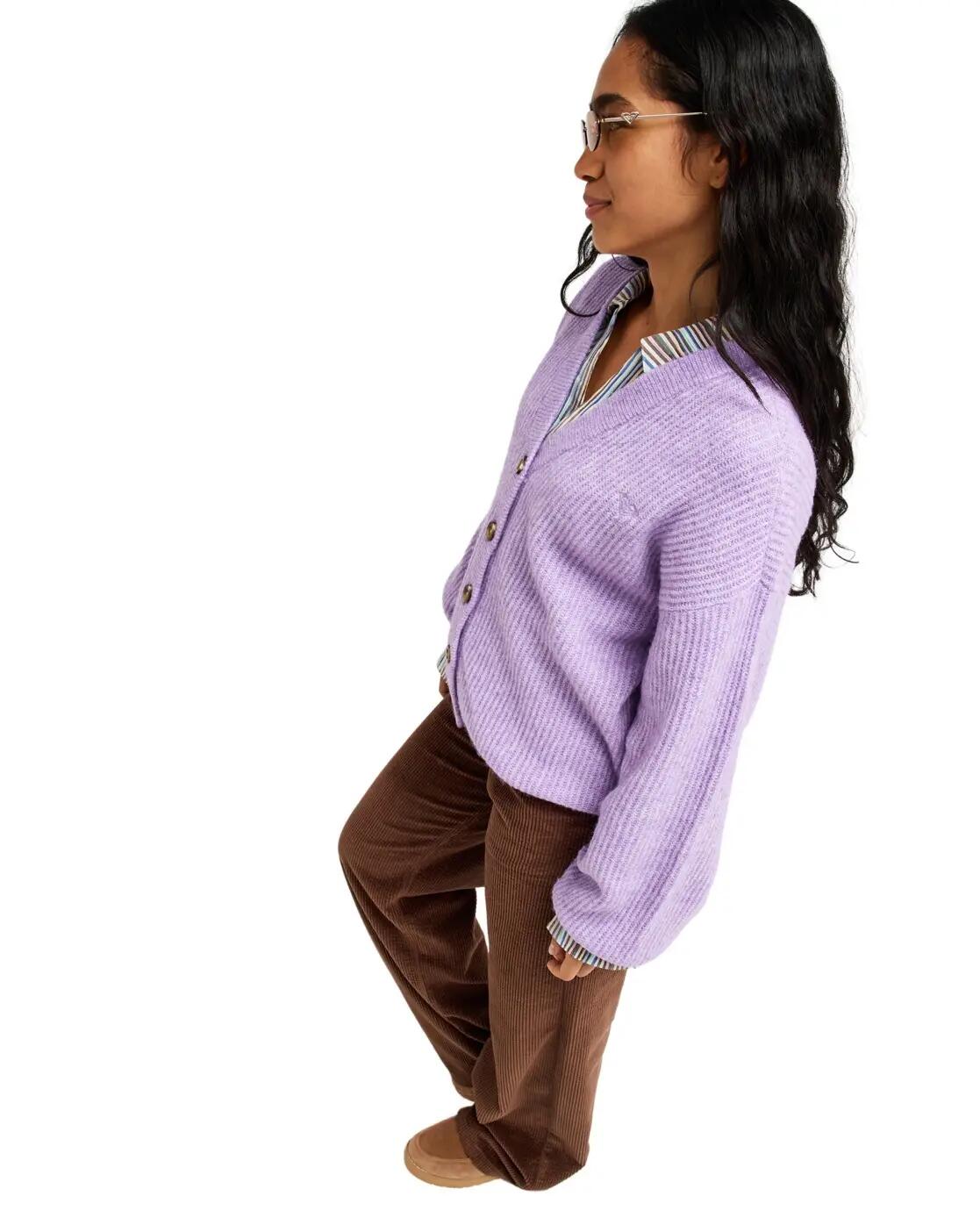 Gilet DEEP AS THE OCEAN Violet Femme 3/4