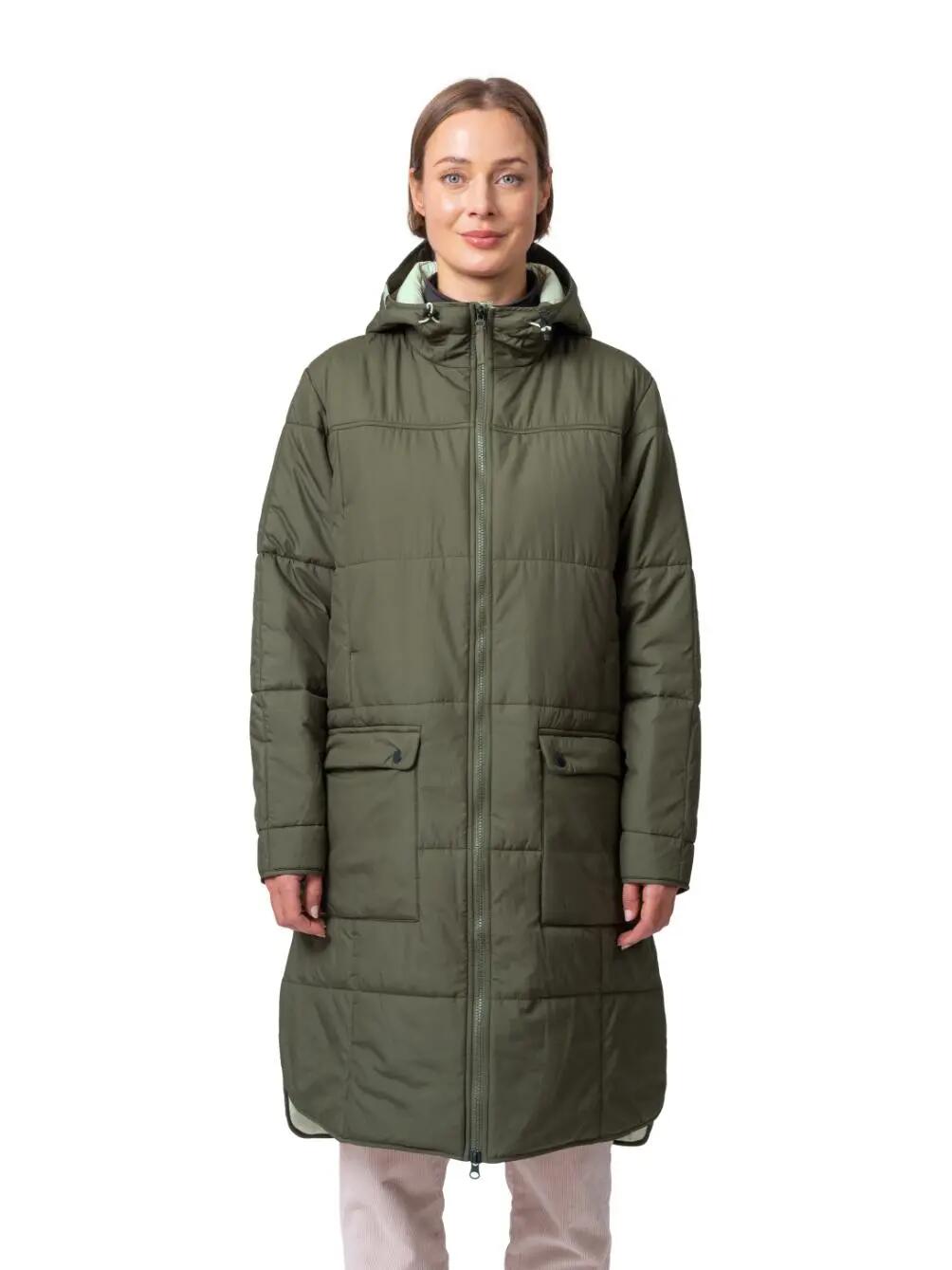 Hannah: gewatteerde winterjas met capuchon voor dames 4/7