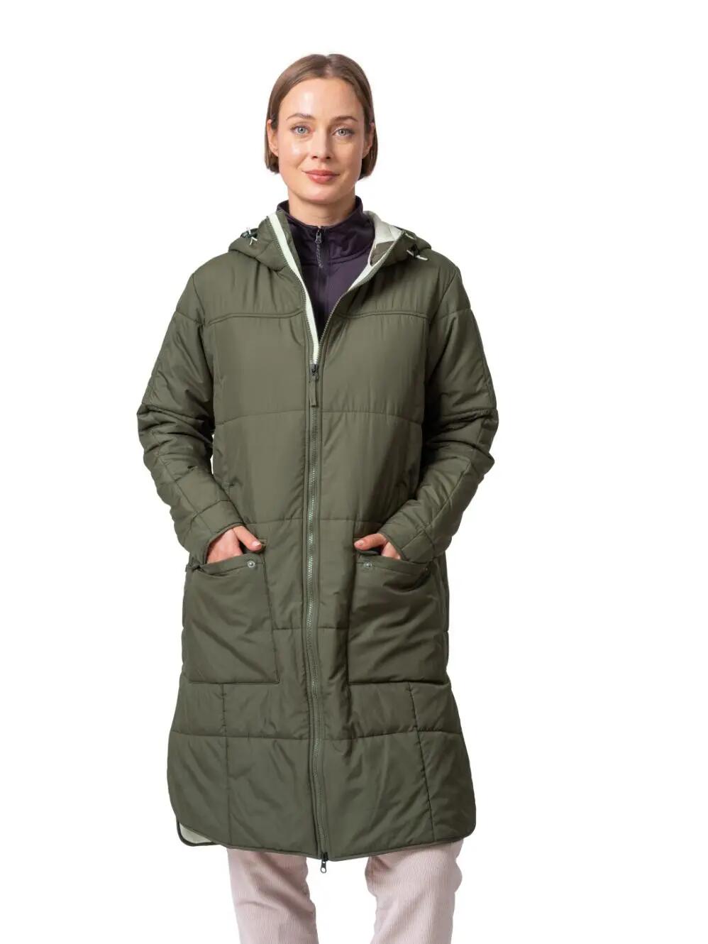Hannah: gewatteerde winterjas met capuchon voor dames 2/7