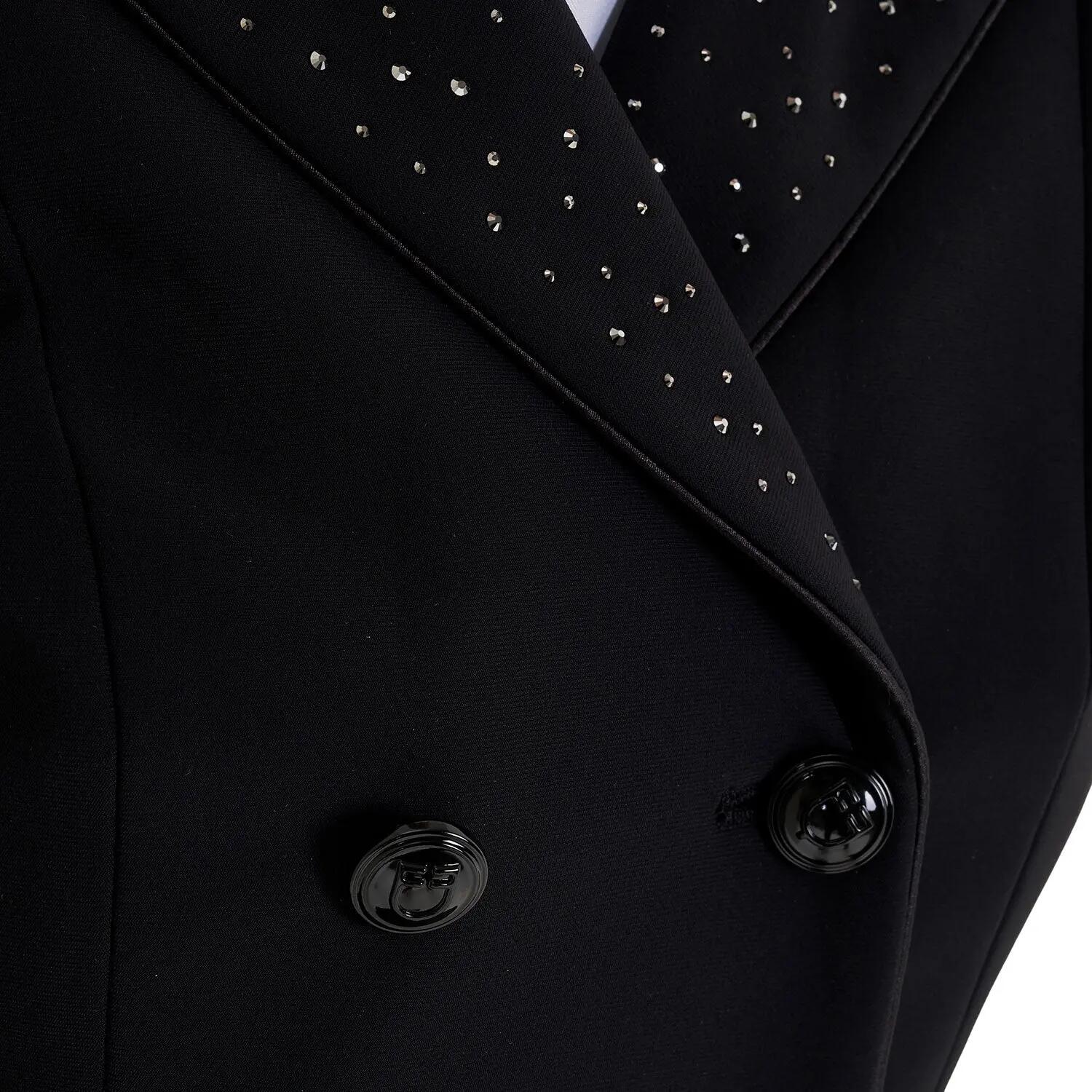 Equestro Slipjas Strass Rain Dames Zwart - 5/6