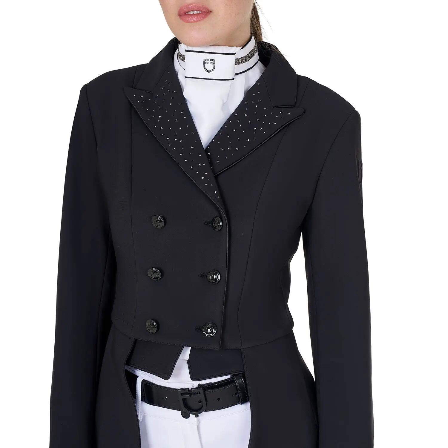 Equestro Slipjas Strass Rain Dames Zwart - 4/6