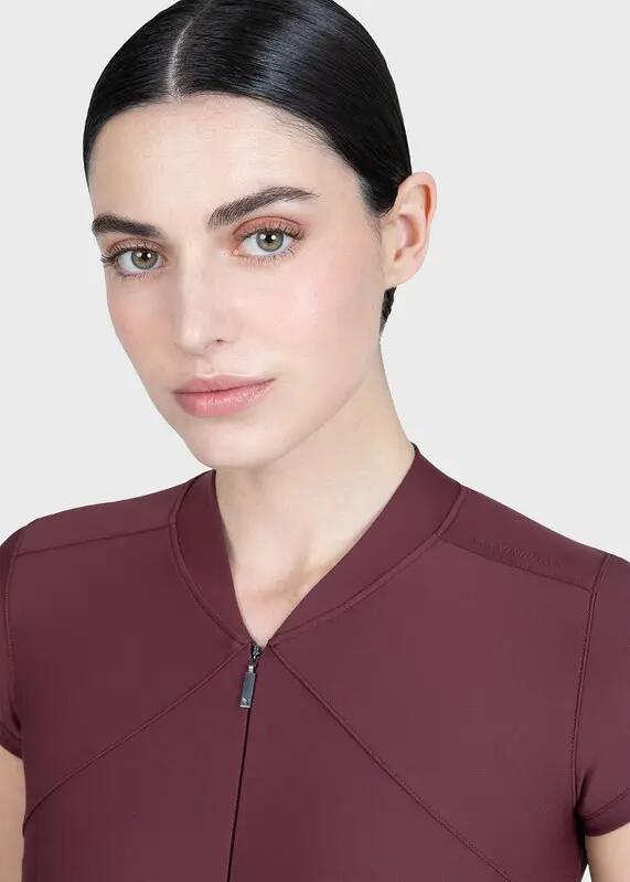 Camiseta Base Manga Corta Mujer Equitación Maximilian Velya Granate 5/7