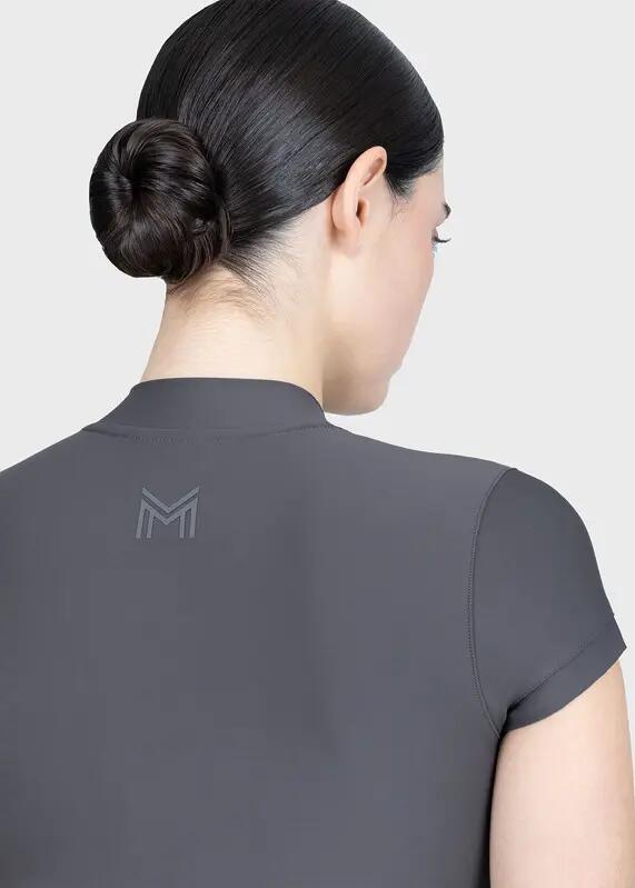 Camiseta Base Manga Corta Mujer Equitación Maximilian Velya Grafito 5/7
