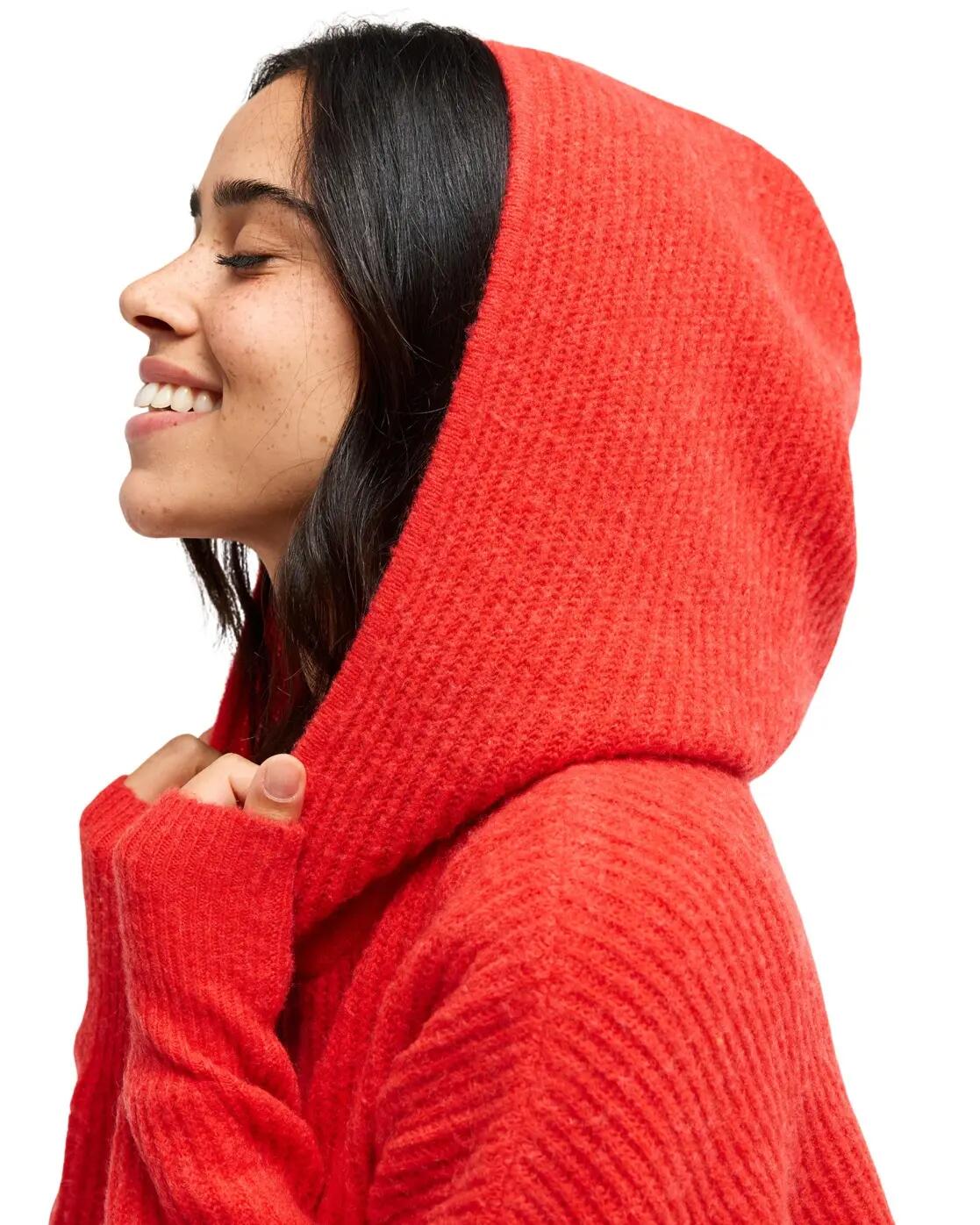 Gilet à capuche GO TO THE TOP Rouge Femme 4/4