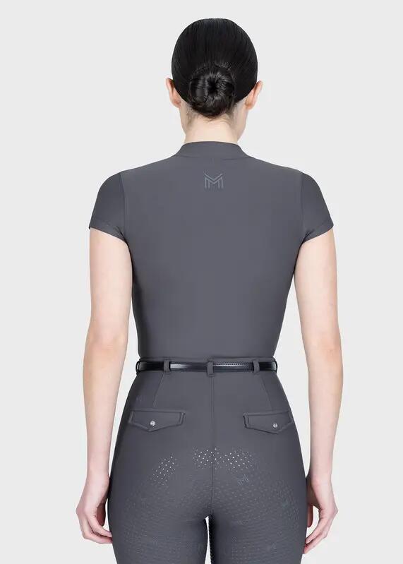Camiseta Base Manga Corta Mujer Equitación Maximilian Velya Grafito 3/7