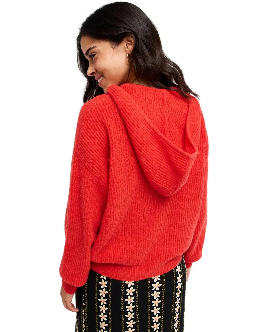 Gilet à capuche GO TO THE TOP Rouge Femme 2/4