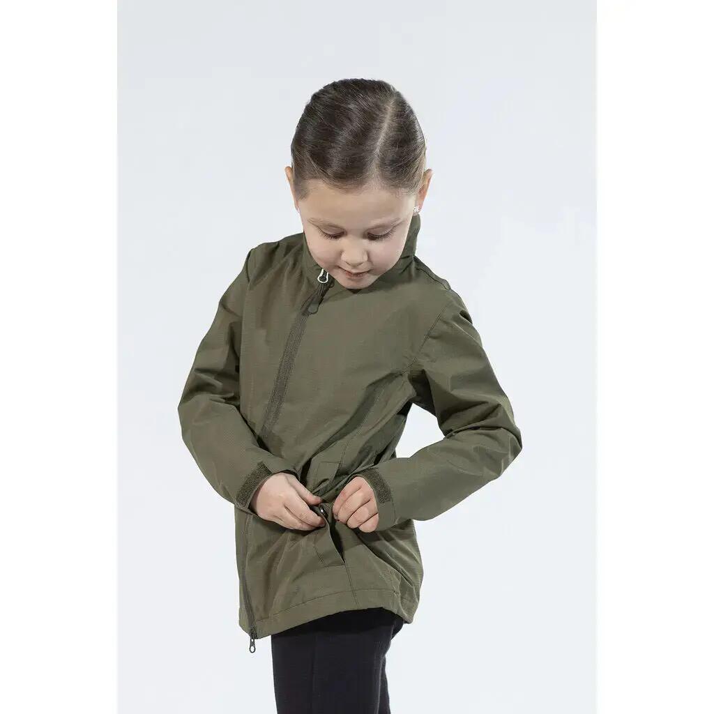 Veste équitation imperméable fille HKM Rainy Day 3/3