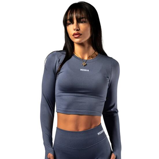 T-shirt manche longues femme Nebbia Power Crop Top