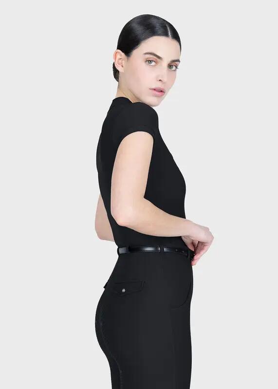 Camiseta Base Manga Corta Mujer Equitación Maximilian Velya Negro 4/7
