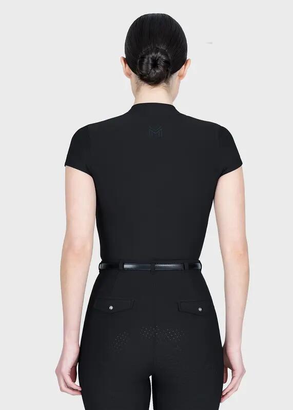 Camiseta Base Manga Corta Mujer Equitación Maximilian Velya Negro 3/7