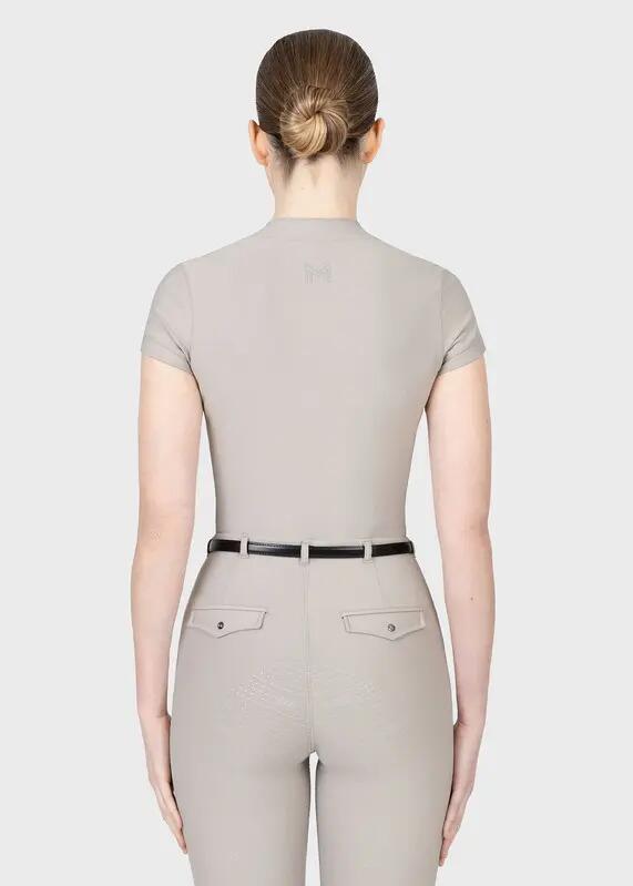 Camiseta Base Manga Corta Mujer Equitación Maximilian Velya Topo Suave 3/7