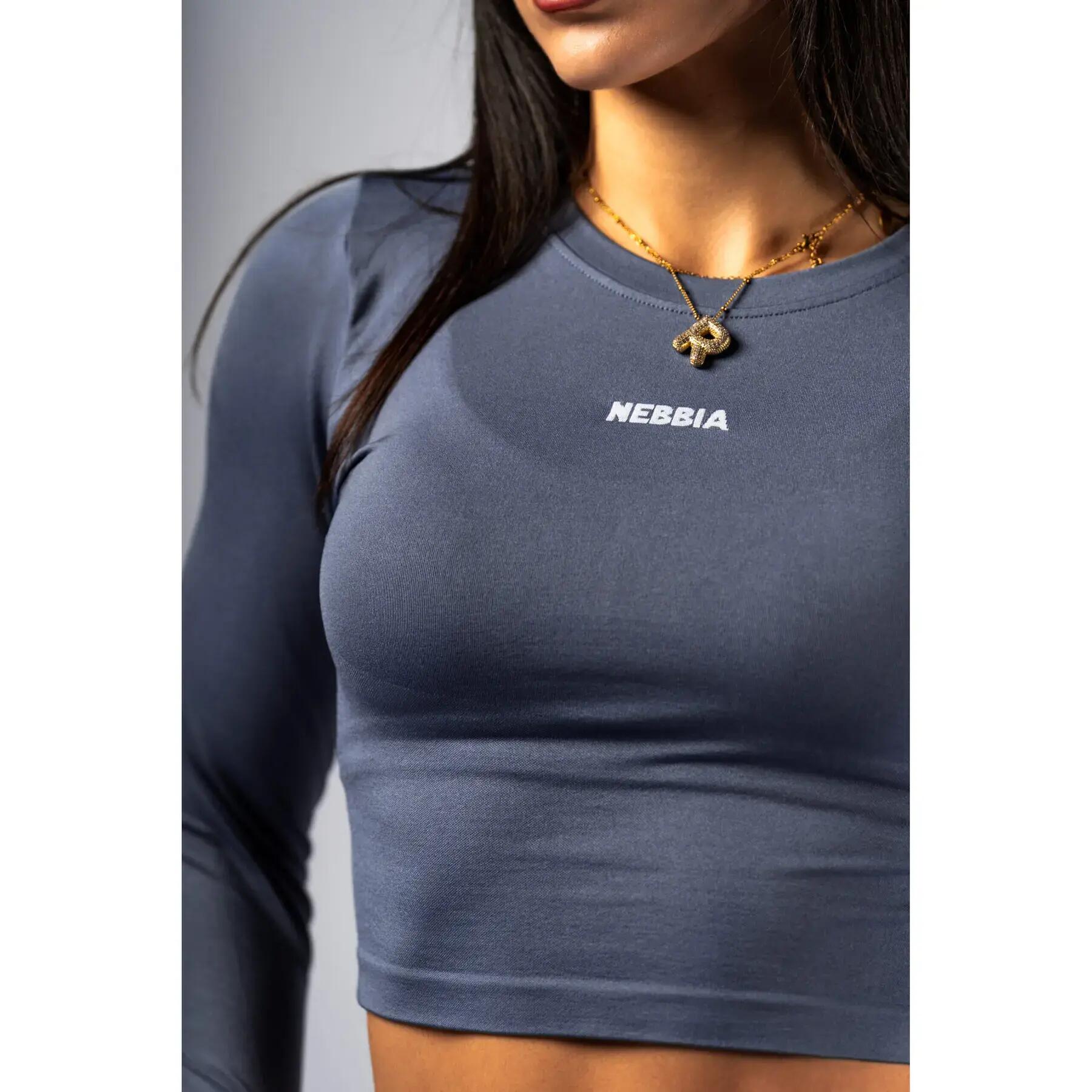 T-shirt manche longues femme Nebbia Power Crop Top 4/5