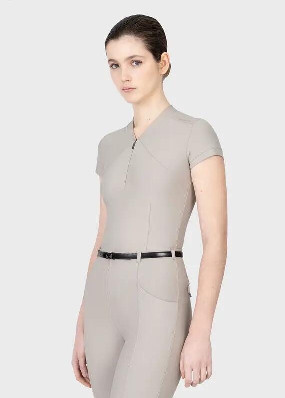 Camiseta Base Manga Corta Mujer Equitación Maximilian Velya Topo Suave 2/7