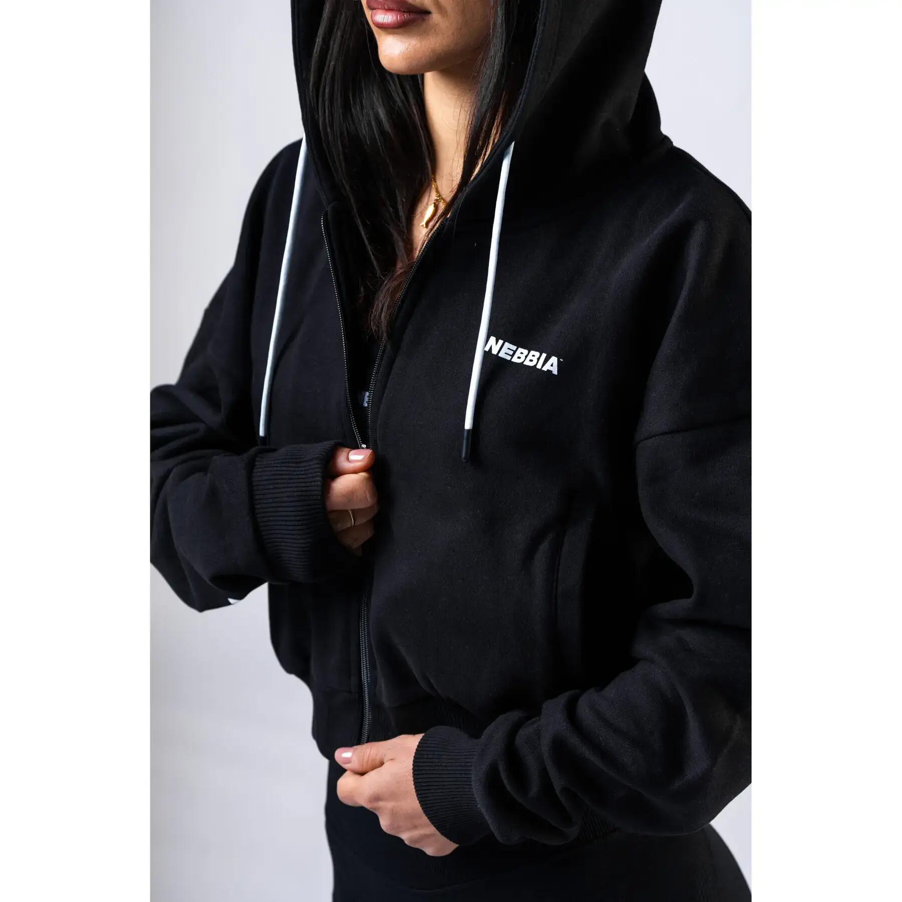 Sweatshirt à capuche zippé femme Nebbia Power 6/6