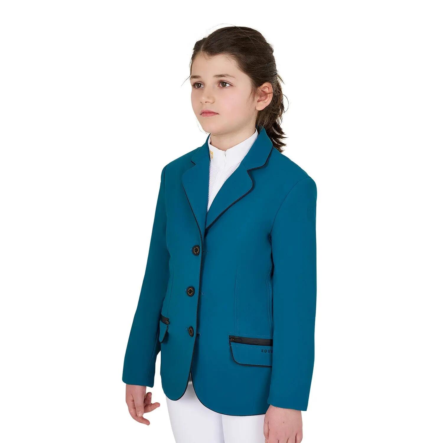 Equestro Wedstrijdjas Meisjes Blauw - 3/7