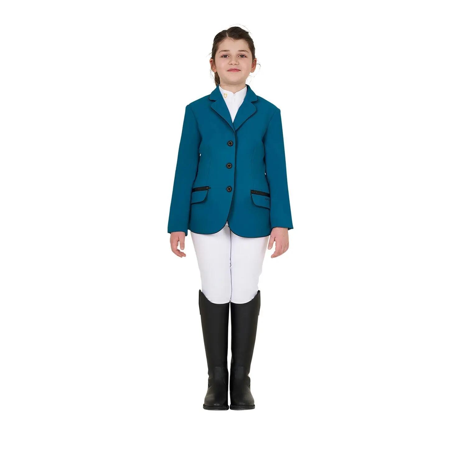Equestro Wedstrijdjas Meisjes Blauw - 2/7