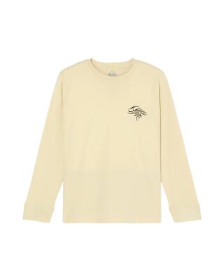 T-shirt met lange mouwen qs earth beige jongens 8-16