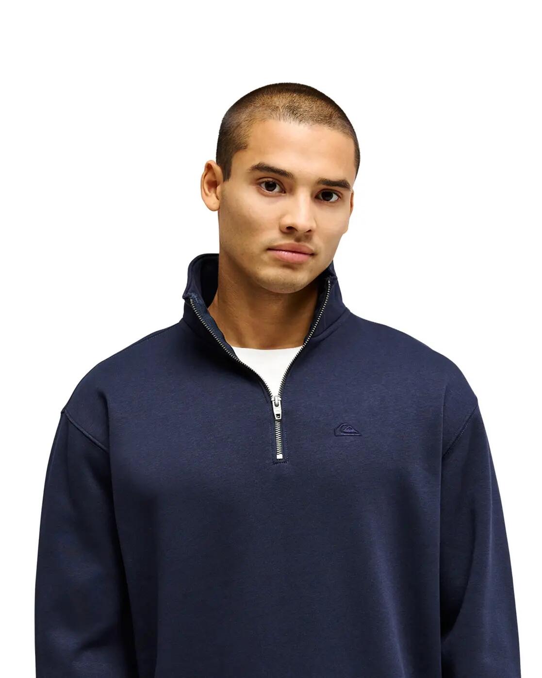 Half Zip trui SALT WATER 1/4 Blau Heren 4/4
