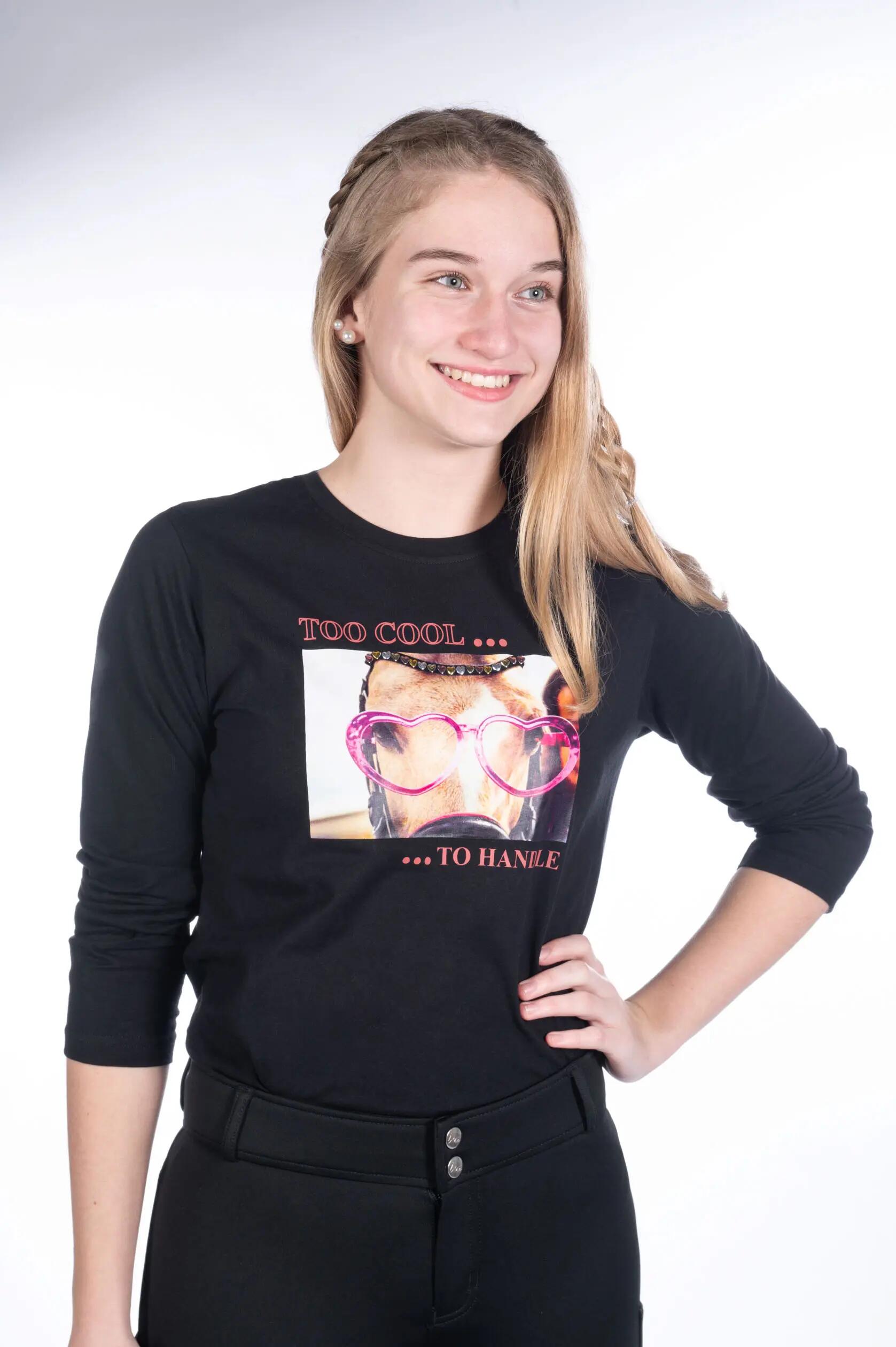 T-shirt maniche lunghe bambina HKM Ruby Fun 2/7