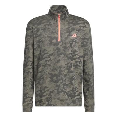 Adidas Ult Durable Water Repelent Quarter-Zip felpa da uomo mimetica