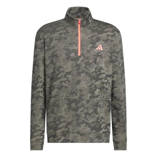 Adidas Ult Durable Water Repelent Quarter-Zip felpa da uomo mimetica