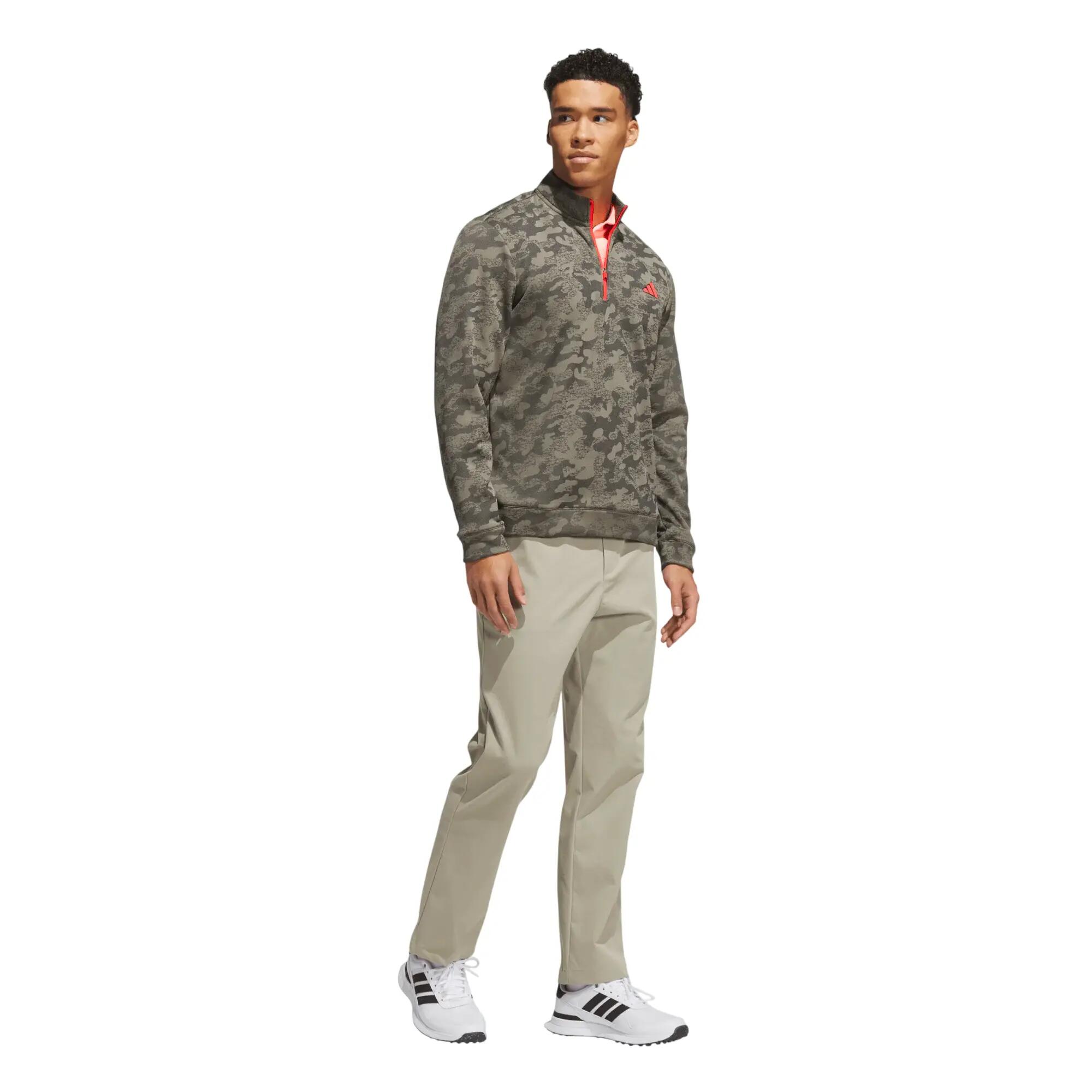 Adidas Ult Durable Water Repelent Quarter-Zip, felpa da uomo, mimetica 4/4