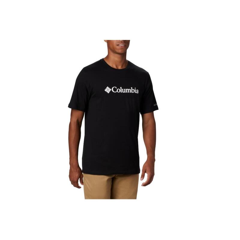 Férfi póló, Columbia CSC Basic Logo SS Tee, fekete