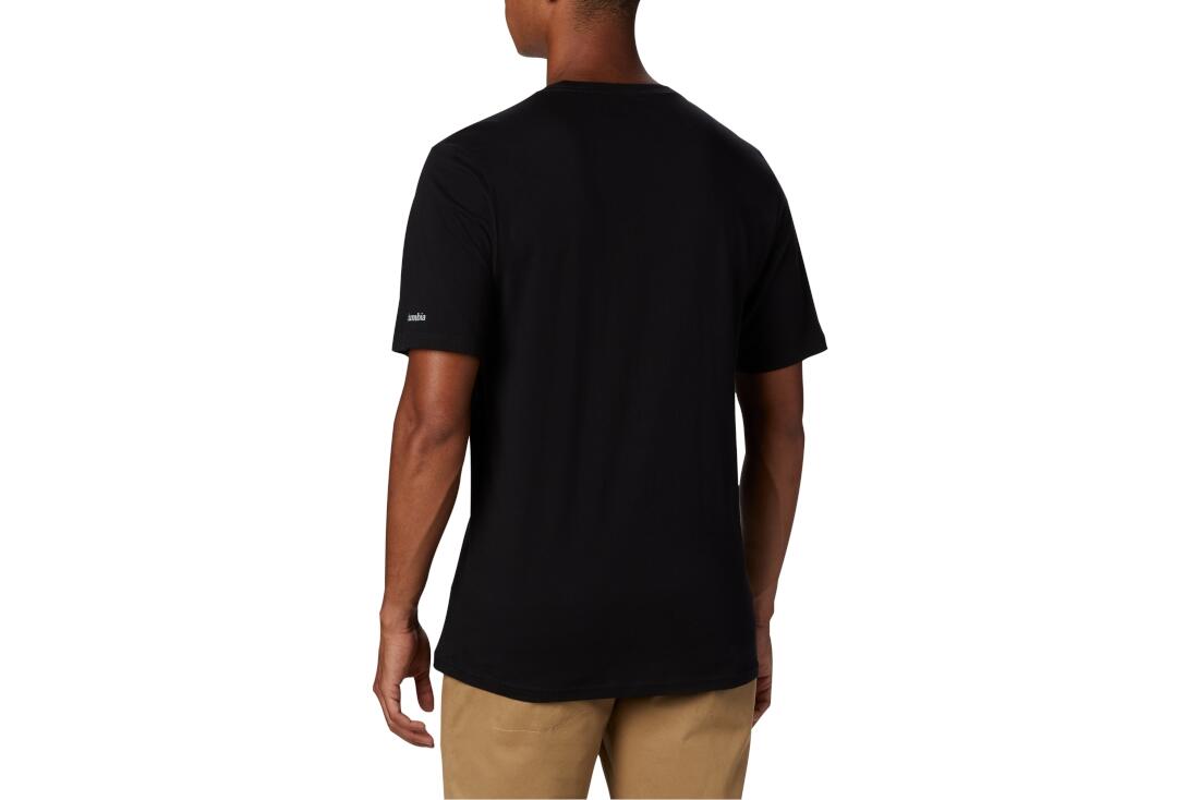 Herren Kurzarm-T-Shirt Columbia Schwarz 4/7
