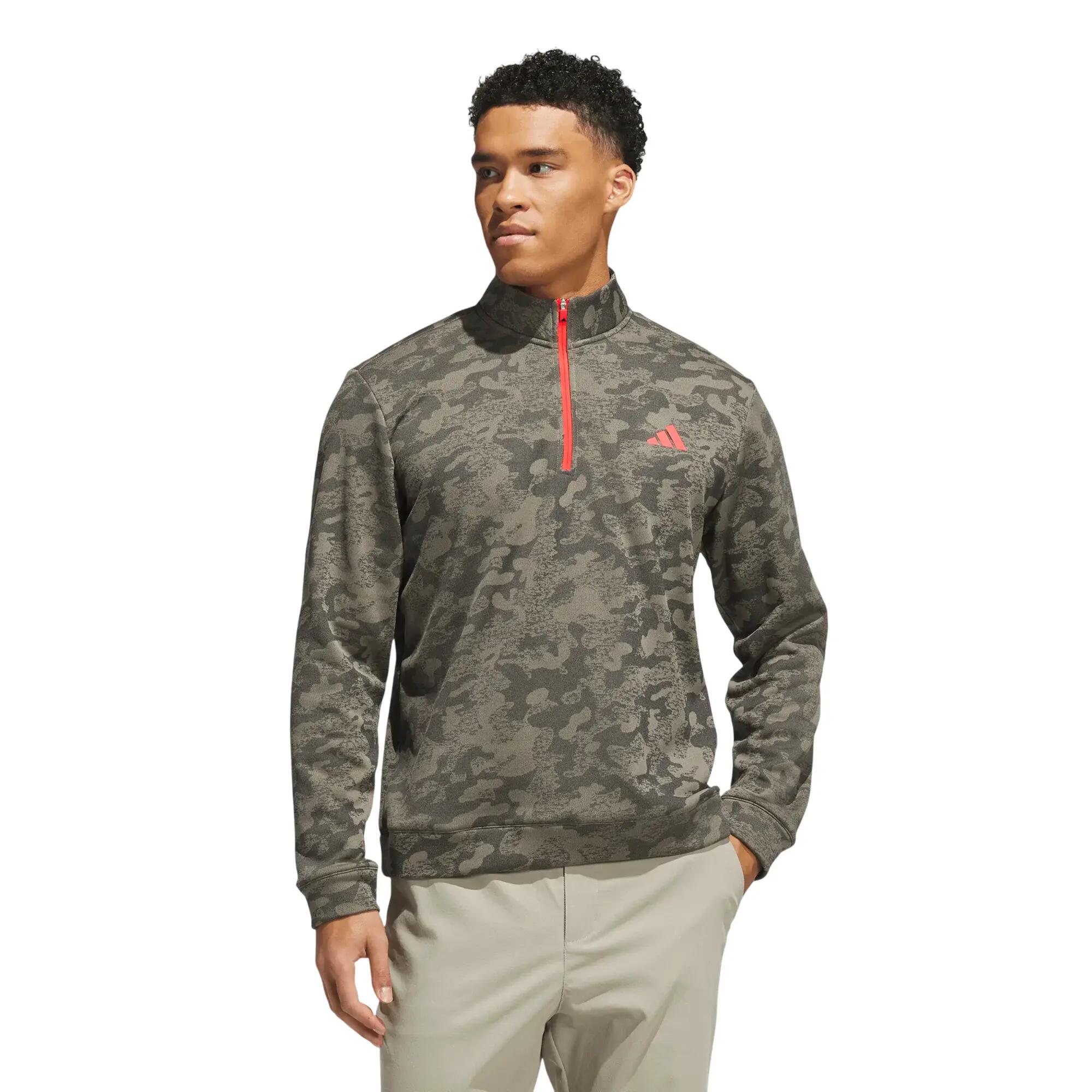 Adidas Ult Durable Water Repelent Quarter-Zip, felpa da uomo, mimetica 2/4