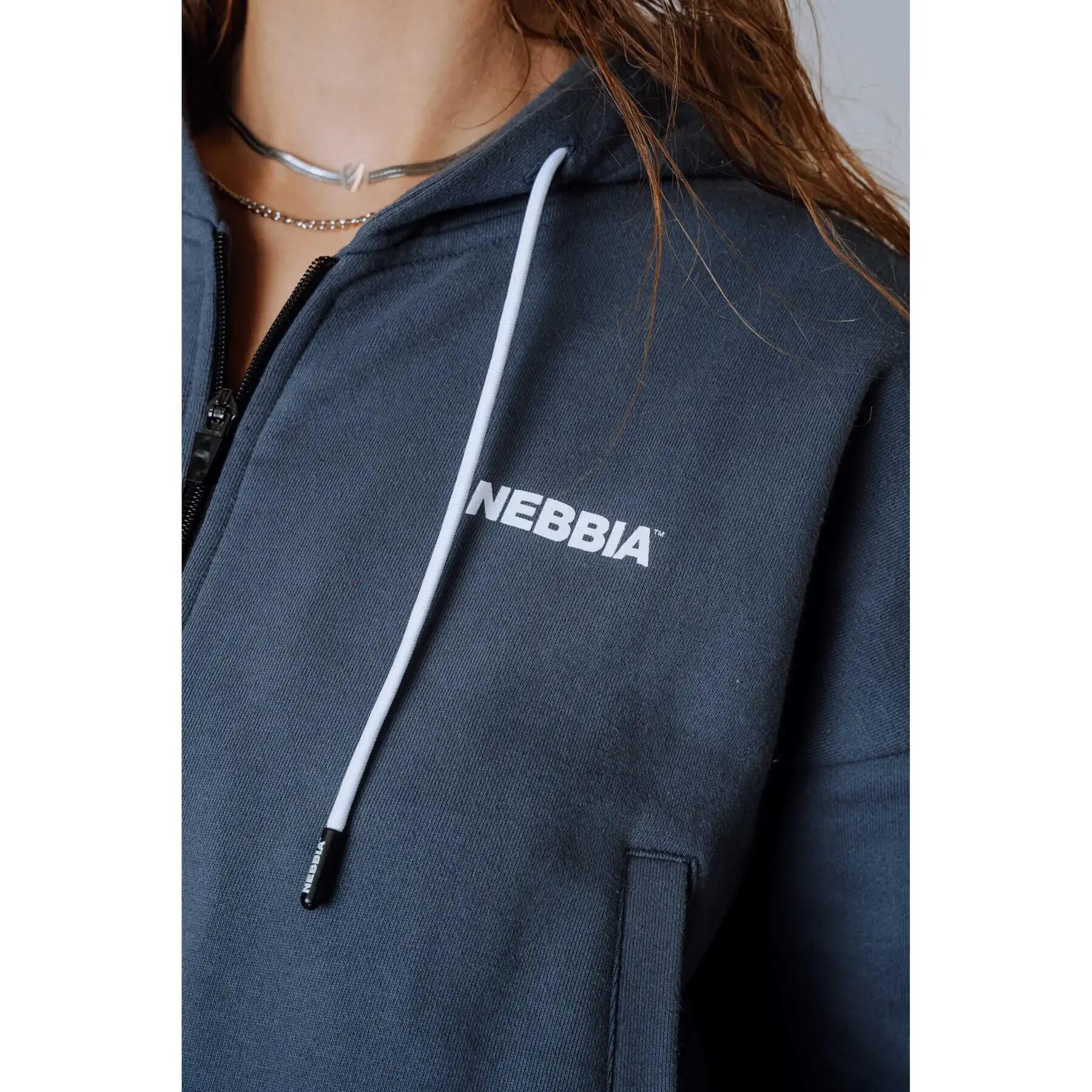 Sweatshirt à capuche zippé femme Nebbia Power 6/7