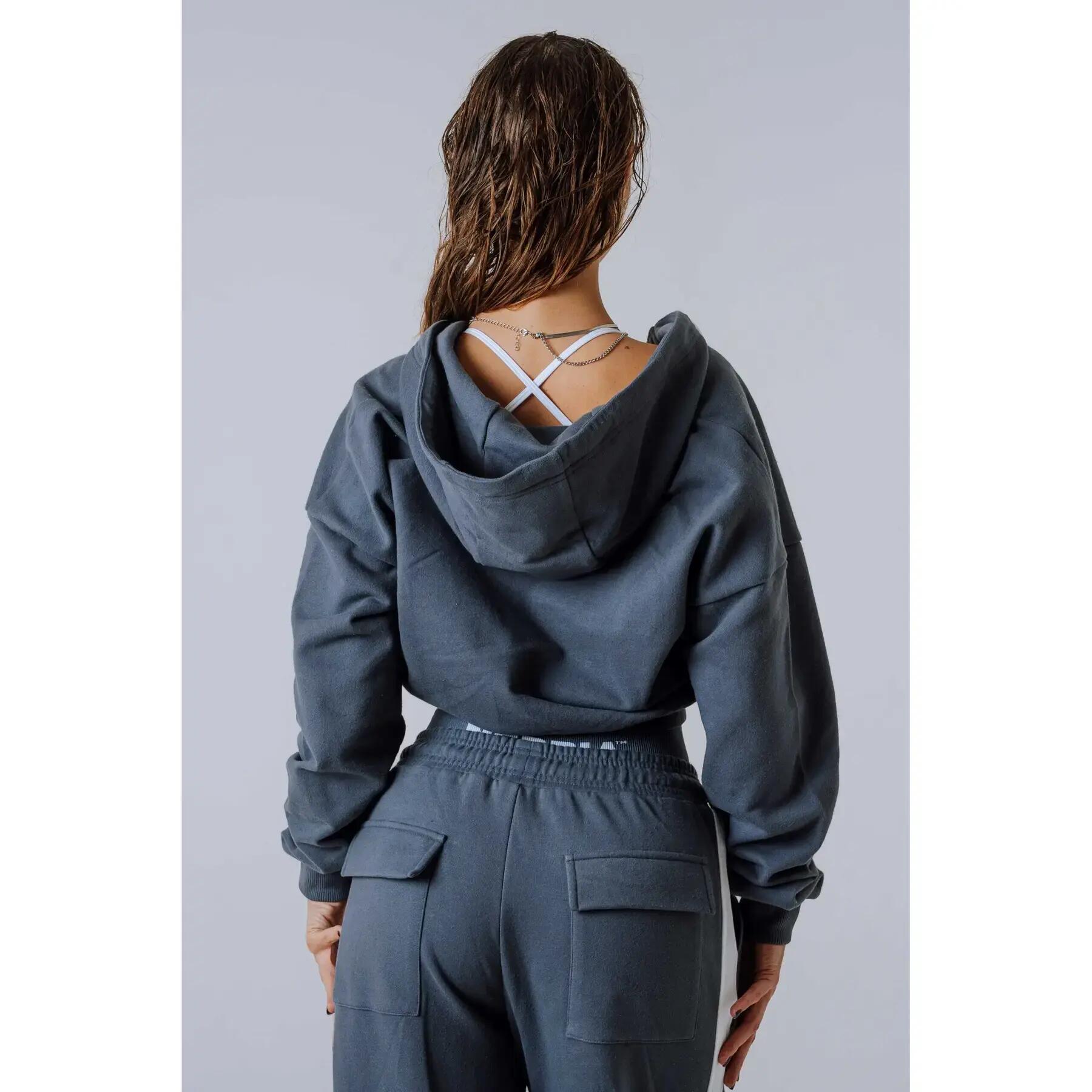 Sweatshirt à capuche zippé femme Nebbia Power 4/7