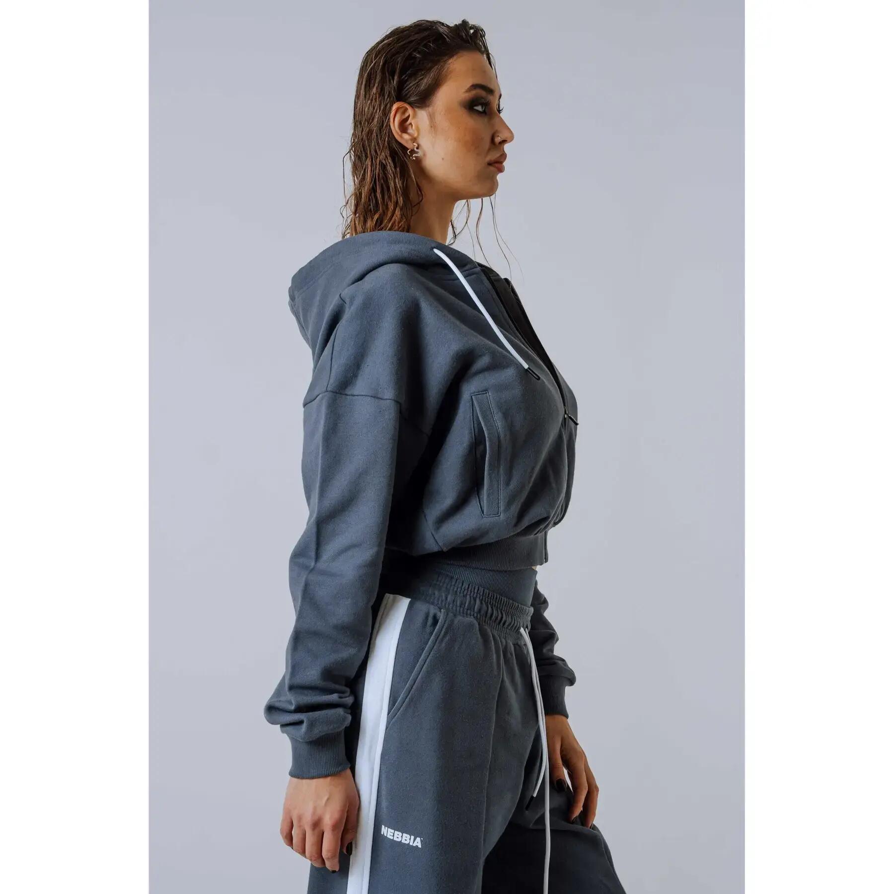 Sweatshirt à capuche zippé femme Nebbia Power 3/7