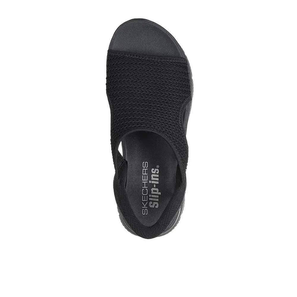 Sandalias Skechers Mujer Summits Sweetly Evolve Negro 3/4