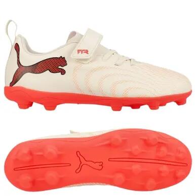 Crampons football enfant - FUTURE 9 Velcro FG/AG - Amande/Blanc 5/5
