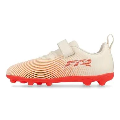 Crampons football enfant - FUTURE 9 Velcro FG/AG - Amande/Blanc 4/5