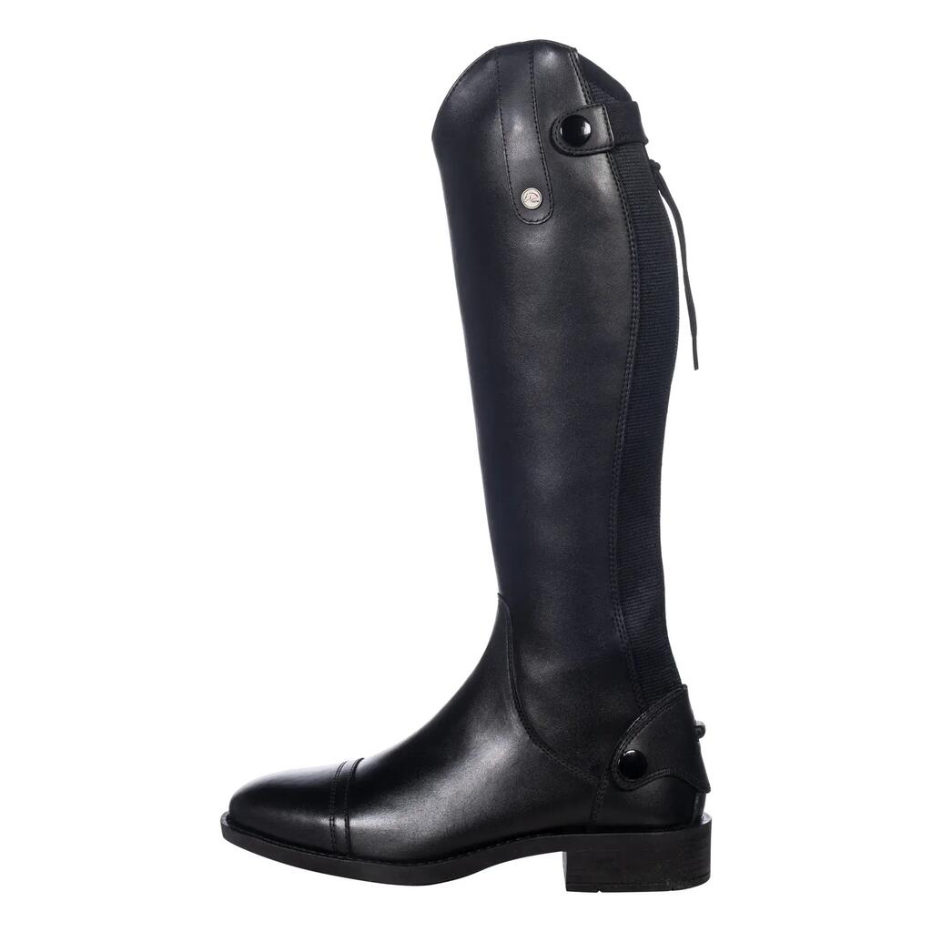 Girl's leather riding boots HKM Julie Long/Extra slim