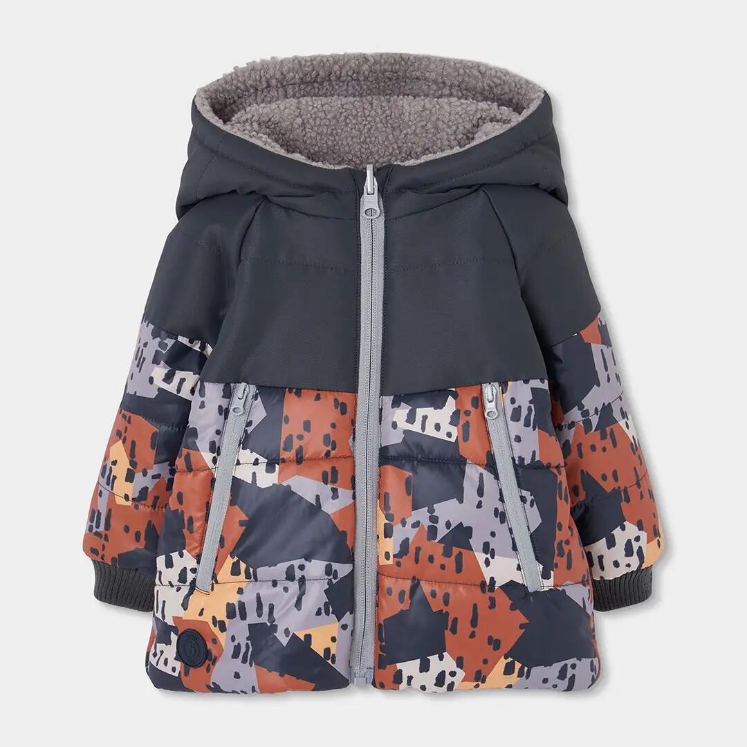 Parka tejido técnico niño reversible estampado camo 3/7