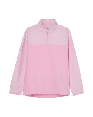 Technisches fleece whitecamp half zip rosa meisjes 8-16
