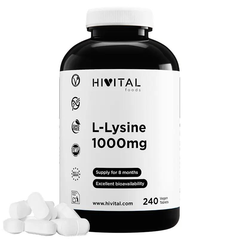 L-Lysine 1000 mg | 240 vegan tablets