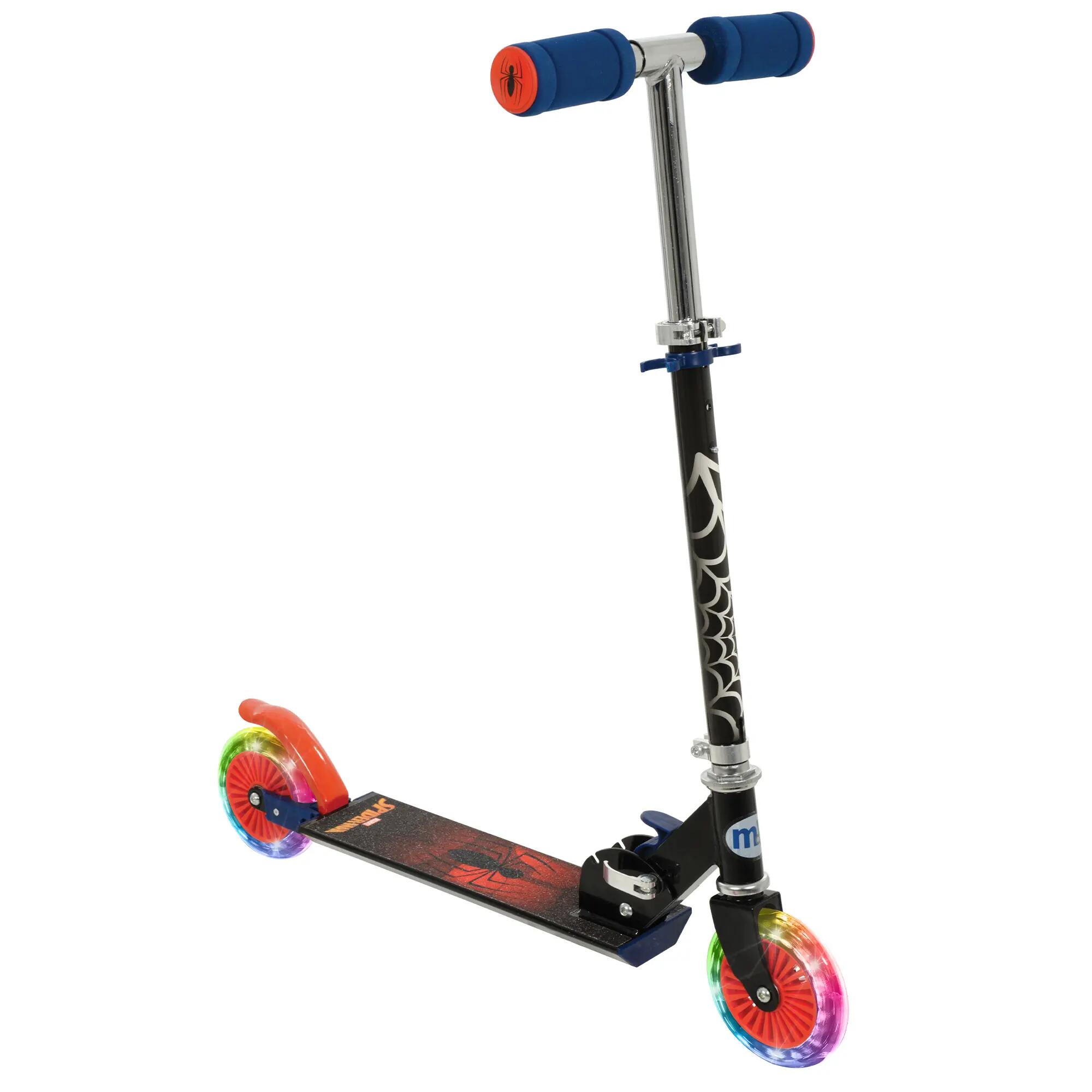Spiderman Patinete dobrável com 2 rodas e luzes. 9/10