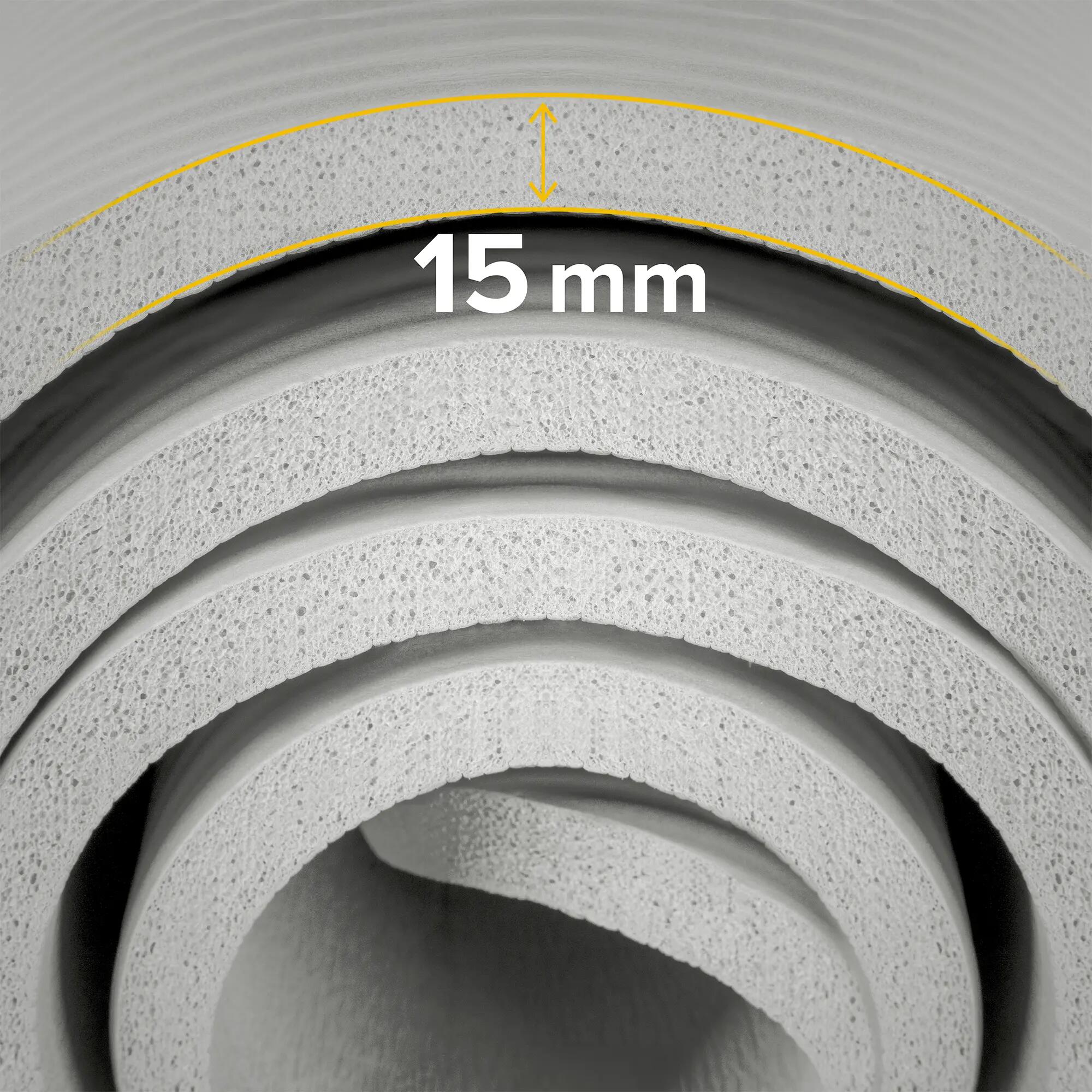 Mata gimnastyczna do ćwiczeń do jogi pilatesu fitness 1,5cm karimata REBEL 6/7