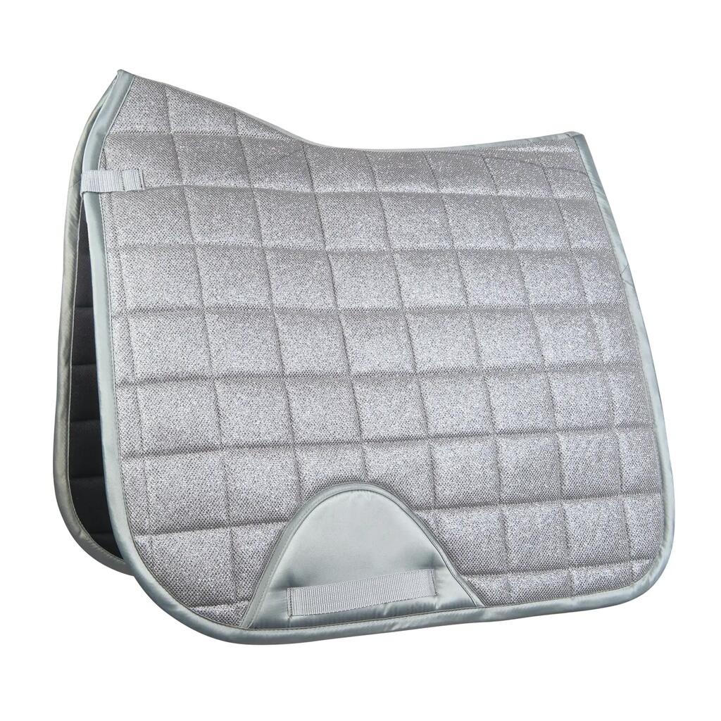Dressage saddle pad for horses HKM Glitter Mesh