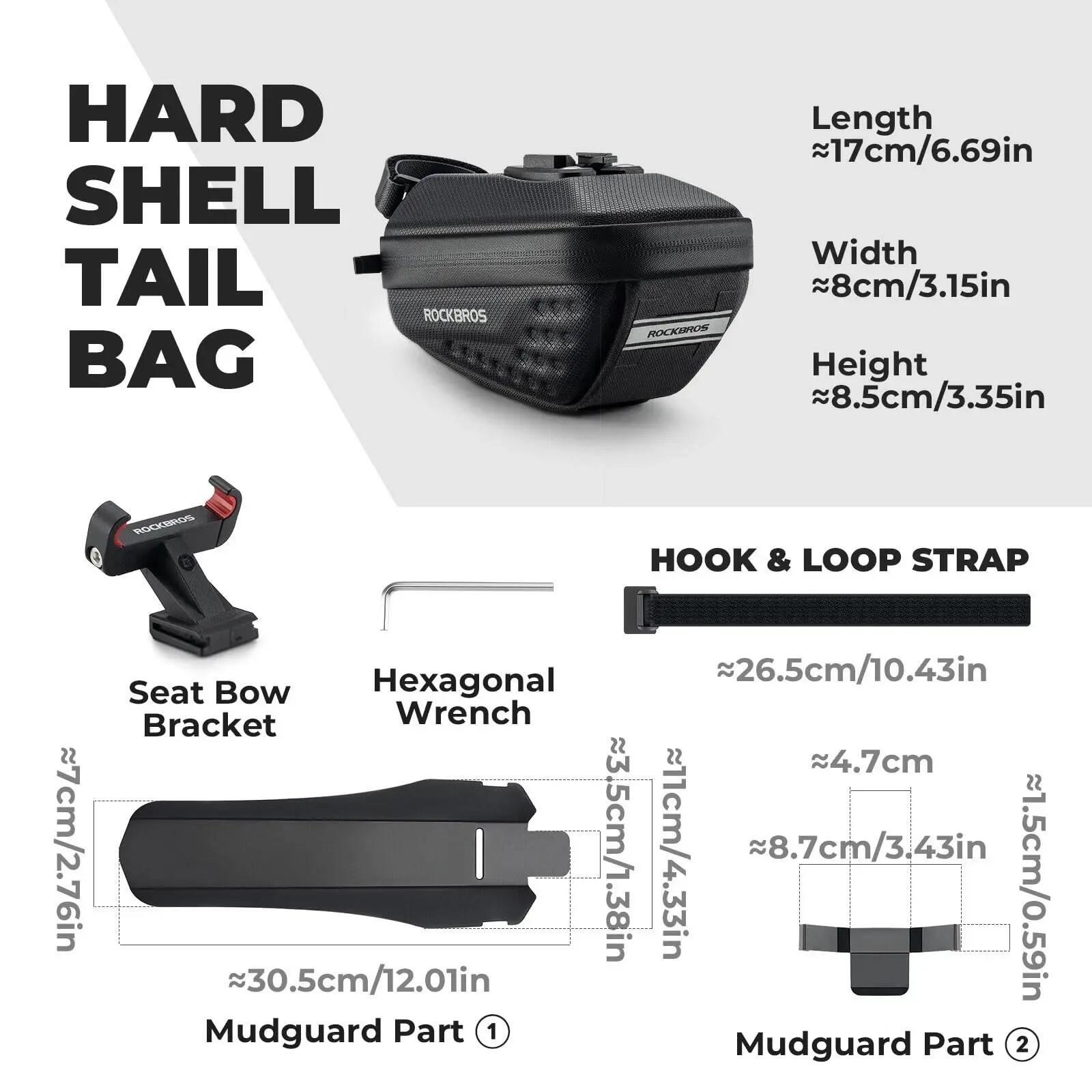 ROCKBROS Satteltasche Hartschale-Fahrradtasche 2/7