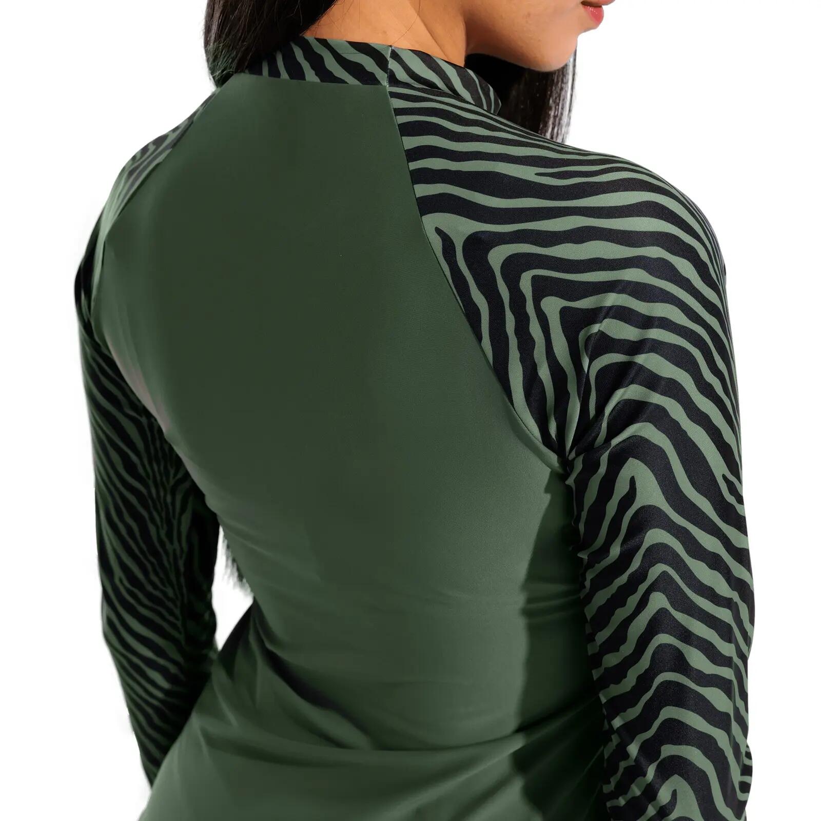 UV-Shirt schnelltrocknend, UV-Schutz Damen - L/S Rash Vest Allover 4/4